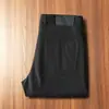 Calça Casual Masculina Reta Jeans Cor Lisa Cinco Bolsos, Algodão Penteado Modal Macio Respirável Fino, Primavera e Verão 2025