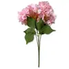 Buquê de Hortênsia Artificial com 5 Cabeças para Decoração de Casamento, Arranjo para Salão de Casamento, Buquê de Flores Artificiais de Tecido de Seda, Acessórios para Arranjo de Flores DIY, Várias Cores Disponíveis