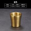 Copo de Água de Aço Inoxidável 304 Estilo Coreano Camada Dupla Copo de Cerveja Dourado para Restaurante de Churrasco Copo Doméstico Anti-escaldante com Isolamento Térmico Cintura Pequena