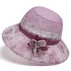 Sombrero de verano para mujer, sombrero de sol para madre, sombrero fino de primavera y verano para abuela, sombrero de lavabo con protección solar para personas de mediana edad y mayores.