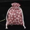 Saco de pano de saco Pacote de bolso Mugwort Sachet Saco vazio Saco de sachê Impresso Embalagem de presente Saco de cordão 9 * 12 Portátil