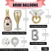 Amazon Casamento Balões de Letra para Noiva Festa de Despedida de Solteira Conjunto de Decoração de Casamento Festa da Futura Noiva