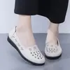 Couro macio fundo macio sapatos de mãe planos resistentes ao desgaste à prova d'água laço sapatos de trabalho grupo de compra de microempresa ao vivo uma geração de cabelo