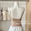 Top Camisola Líquida de Base Sin Costuras para Mujer, Escote en V Grande, Espalda Descubierta en U, con Copas Integradas Fijas, para Uso Interior/Exterior, Base Adelgazante