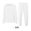 Algodão 100% EscovadoMasculino Outono e Inverno Novo Estilo Algodão Puro Natural Camada Base Fina Conjunto de Roupa Íntima Térmica