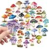 Pegatinas Transparentes Creativas de Hongos Realistas para Mascotas, Modelo Nuevo Transfronterizo 50 Piezas para Botellas de Agua, Equipaje, Decoración de Tableta, Pegatinas Impermeables