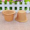 Suministro directo de fábrica degradable rebordeado papel de hornear sombrero de paja taza resistente a altas temperaturas resistente al aceite horneado muffin pastel sombrero taza