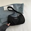 Bolso Bandolera Nuevo 2025 para Estudiantes, Bolso de Moda para Mujer para Clase, Estilo Ins Japonés de Gran Capacidad Color Sólido para Hombro o Axila