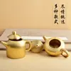 Tetera Pequeña de Latón Olla para Vino Tetera Olla de Mano Seiko Chino Decoración de Escritorio para el Hogar y la Oficina Regalo Artesanal