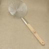 No magnético Chef Acero Inoxidable Colador Grande de Alto Grado Mango de Madera Refuerzo de Fugas de Línea Anti-quemaduras Valla Grande Valla Valla Colador Cocina