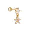 Color Ópalo Circonita Moda Acero de Titanio Pendientes para Mujer Dormir Gratis-Selección Lujo Ligero Caracola Hélice Hueso de la Oreja Clavo Palo de Oreja Joyería