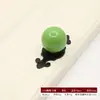 Puxadores de Porta de Armário de Sete Cores, Puxadores Cerâmicos de Furo Único para Armários e Gavetas, Puxadores Simples de Liga de Zinco para Móveis, Transfronteiriço