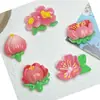 Resina Serie de Flores de Colores Colgante para Bolso DIY Pasador Llavero Funda para Teléfono Móvil Flor para Agujero de Zapato Accesorios de Decoración
