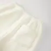 Pantalones de Lana de Cordero Blancos Cálidos de Forro Polar de Pierna Ancha para Mujer, Invierno 2026 Nuevos Pantalones Deportivos Jogger Gruesos Forrados de Forro Polar de Cintura Alta