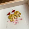 Pendientes Cuadrados Geométricos Incrustados de Diamantes para Otoño e Invierno Pendientes de Nicho de Alta Gama Simples de Moda Elegantes Versátiles para Mujer
