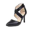 Nuevos zapatos europeos y americanos para mujer con punta fina sandalias romanas tacones de aguja 32-48 zapatos de comercio exterior