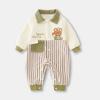 Macacão Casual de Bebê Estilo Novo de Primavera Classe A Roupas para Passeio de Recém-nascido Roupas de Engatinhar para Bebê Menino Roupa Externa
