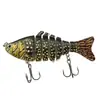 Atacado de fábrica Luya isca dura multi-seção simulação de peixe 10cm/15g plástico sete-seção isca multicolor