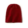 Cachemira 2025 Otoño e Invierno Nuevo Sombrero Casual de Punto de Moda Cálido y Grueso de Color Puro con Cable Elegante para Mujer
