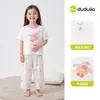[Coleção de Pijama] Conjunto de Pijama Infantil Dudu Verão Meninos Algodão Puro Roupa de Casa Roupa de Verão Meninas Roupas para Ar Condicionado