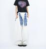 Pantalones de Chándal Unisex con Diseño de Estructura en el Dobladillo a Cuadros Patchwork Estilo Retro Americano Perezoso de Largo Completo Pantalones Paracaídas Modernos