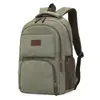 Cross-border Canvas Mochila Moda Masculino Casual Backpack Masculino impermeável Mochila de computador Bolsa de viagem Bolsa escolar Presente