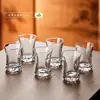 Copos de Cristal Criativos de Alta Qualidade Estilo Chinês para Uso Doméstico, Copinhos Premium de Luxo Leve, Conjunto para Servir Vinho