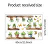Nuevas pegatinas de pared decorativas autoadhesivas de estilo nórdico fun-e75 con diseño de cactus para dormitorio, sala de estar y balcón, venta al por mayor