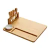 Set de Tabla de Quesos Plato de Cena Occidental Tabla de Frutas Tabla de Bambú para Pan Tabla para Cortar Pan Tabla para Bistec Suministro de Amazon