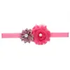 Diadema infantil de girasol Borde crudo doce ángulo color sólido diadema de bebé accesorios para fotografía de bebé tocado 24 colores