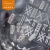 Pegatinas Tomoni para Uñas con Relieve Populares Color Puro Pequeños Frescos Pegatinas para Uñas Tira Blanca Joya Material de Pegatina