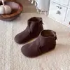 Botines Cortos Estilo Bosque Retro Birkenstock para Niñas 2026 Otoño/Invierno Nuevo Estilo Coreano de Moda Suela Suave Versátiles para Exterior Botas Martin