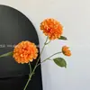 Flores Artificiales Color Caramelo Estilo Monet Flores Falsas Venta al por Mayor 3 Cabezas Fragancia Oscura Arreglo de Boda Fondo Decoración de Paisajismo