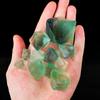 Piedra cruda de cristal natural, fluorita verde, piedra cruda octaédrica, mineral de fluorita estándar, piedra expansiva para aromaterapia, pecera, piedra desmagnetizadora, grava
