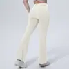Pantalones de Yoga Acampanados de Cintura Alta con Efecto Levanta Glúteos para Mujer, Estilo Nuevo, Transpirables sin Costuras Incómodas, Adecuados para Correr y Fitness, Pantalones de Pierna Ancha