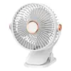 Nuevo Ventilador de Escritorio con Diseño de Pinza, Viento Fuerte, Pequeña Luz Nocturna, Doble Uso de Carga USB y Enchufe, Adecuado para Mesita de Noche de Dormitorio y Habitación de Estudiantes