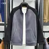Chamarra sudadera para hombre con forro de polar, nuevo estilo otoño/invierno, cálida, con cuello alto, forro polar engrosado y diseño de cierre de cremallera, disponible para venta al por mayor