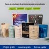 Sacos de Embalagem Especiais Personalizados pelo Fabricante, Sacos Plásticos Autosselantes Autossustentáveis de Alumínio a Vácuo, Sacos de Papel Kraft Selados em Três Lados