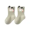 Calcetines Infantiles para Primavera, Otoño e Invierno, Clase A, Calcetines para Bebé Niños y Niñas, Calcetines Infantiles Zhuji, Calcetines de Algodón de Caña Media, Diseño de Dibujos Animados Sin Costuras