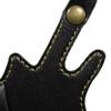 Creativo estuche de cuero PU para púas de guitarra, llavero, bolsa de almacenamiento para accesorios de instrumentos musicales, bolsa para púas de ukelele