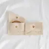 Nueva Bolsa de Terciopelo de Súper Fibra para Joyería Bolsa para Joyería Cuadrada con Broche Bolsa para Guardar Collares Anillos Bolsa de Terciopelo Se Puede Imprimir con Logo