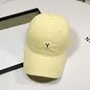 2025 Nueva Gorra de Béisbol Ins Versátil Simple Estudiante Versión Coreana Casual Bordado de Letra Y Tendencia