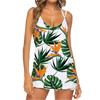 Amazon Europeo y Americano Nueva Moda para Mujer Camisola Sexy Estampado Floral Estilo Vacaciones de Verano Top sin Mangas Casual