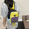 Mochila Color Block Dopamina, Ligera Impermeable para Estudiantes, Mochila para Senderismo y Montañismo al Aire Libre, Mochila de Viaje para Mujer