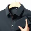 Comercio Exterior Transfronterizo Primavera y Otoño 2024 Camiseta Básica de Manga Larga para Hombre Camisa Polo Holgada Lar Top Casual para Hombre