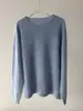 Suéter de Punto Suave como la Nube, de Peso Pesado, Seda Cepillada, Cuello Redondo, Manga Larga para Mujer, 26 Suéter Pulóver de Color Sólido Otoño/Invierno