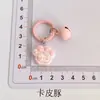 Chaveiro Gatinho KT Patinha com Sino Contas Perler Desenho Animado Pingente Criativo Ornamento para Mochila de Menina Presente para Melhor Amiga