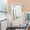 Perchero de pie para ropa y sombreros de dormitorio transfronterizo simple, de un solo/doble poste con ruedas, perchero de ropa de almacenamiento multicapa