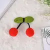 Lindos accesorios de broche decorativo de tela de princesa, accesorios textiles de gatito y cereza, accesorios de ropa hechos a mano, parches de tela