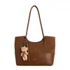 Bolso de Mano Minimalista Retro para Mujer 2026 Nuevo Gran Capacidad para el Trabajo Bolso de Hombro Estilo Coreano de Moda Patchwork Bolso de Moda